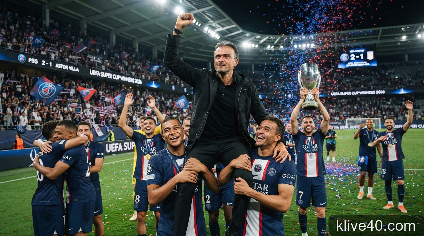 PSG đăng quang Siêu cúp châu Âu 2026: Lời khẳng định đanh thép của Luis Enrique